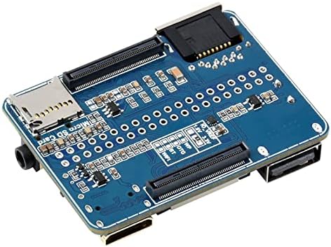 לוח בסיס ננו לפטל Pi Compute Module 4 Lite/EMMC, עם שקע CM4 סטנדרטי, עם ממשק gpio של Raspberry Pi 40pin, Gigabit Ethernet,