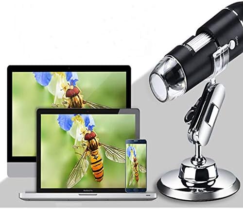 Meichoon Digital Microscope 3-in-1 ממשק USB מצלמת 1600X עם מעמד גמיש תואם לאנדרואיד, Mac, Windows System, Q-NB01D
