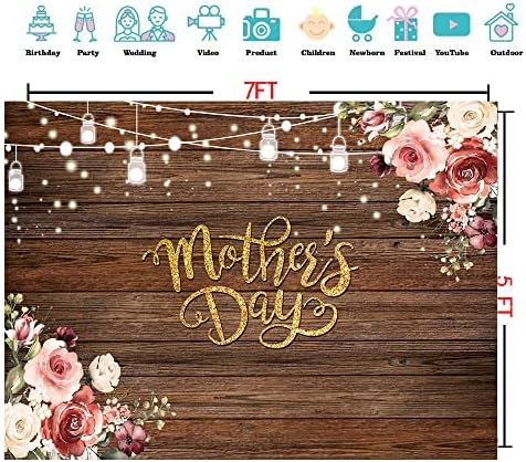 7 * 5 רגל אמא של יום רקע אמא של יום חום עץ קרש רקע אמא של יום פרחוני צילום רקע אמא של יום מסיבת רקע