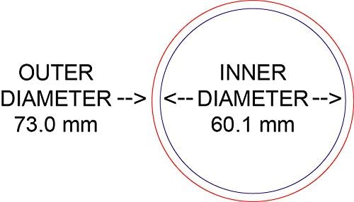גלגלי SSR מהיר טבעות רכזות פלסטיק כוכב 73.0 ממ OD עד 60.1 ממ מזהה 1SB2BB73601