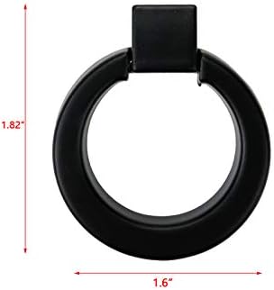 Bitray 5 חבילה טבעת סגסוגת אבץ טבעת ארון חור יחיד ידיות ומושכות מגירות ארונות דלתות ידיות ריהוט לחדר שינה שידה טבעת