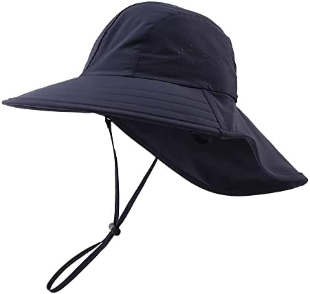 כובע קיץ פעוטות עם דש צוואר אטום למים ילדים שחייה כובע הגנה על UV כובעי חוף כובעי חוף לבנים בנות