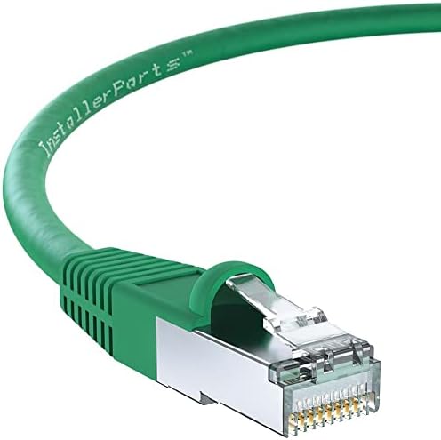 Installerparts כבל Ethernet CAT5E כבל מוגן באתחול 3 רגל - ירוק - סדרה מקצועית - 1Gigabit/SEC רשת/כבל אינטרנט,