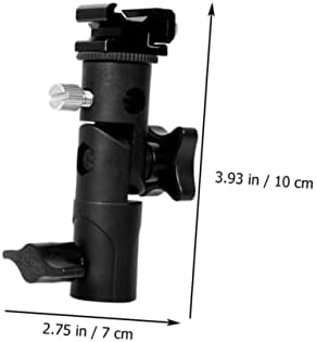 קליספיד מטריות בסיס פלאש מצלמה קר נעל קליפ מצלמה פלאש סוגר שחור אלומיניום מתכת