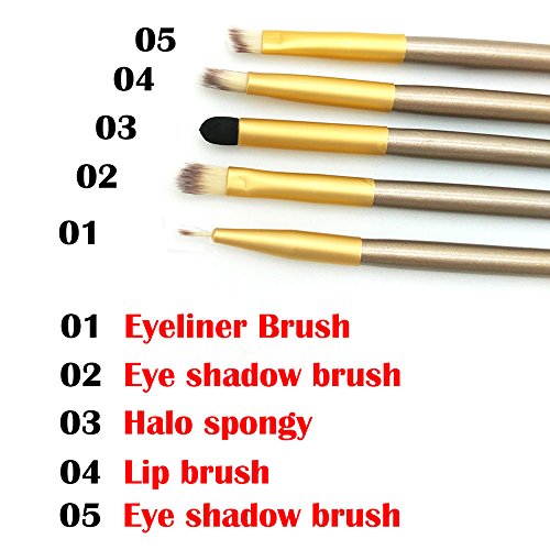 Shadow Cosmetics Set מברשת מברשת מיזוג עיניים 5 יחידות מברשת איפור איפור מברשת מברשת חנות מיס ספוג