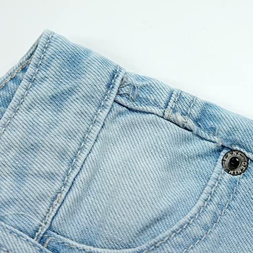 חלל ילדים ג'ינס בנים בנות קטנות, להקה אלסטית בתוך מכנסי ג'ינס קרוע