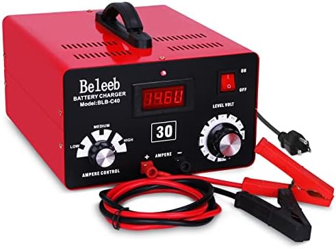 BELEEB מטען סוללות מתכוונן 12V 24V 36V 48V 60V 72V תצוגת LCD חכמה תצוגת דופק דופק Desulfator מהדקי כבלים רכב לתחזוקת