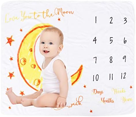 Nuobesty 1pc תינוקות חודשיות אבן דרך שמיכה ילד או ילדה רקע חמוד צילום יילוד צילום רקע שמיכת צילום מתנות מקלחת מותאמות אישית