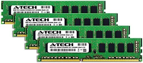 A -Tech 32GB ערכת זיכרון זיכרון זיכרון ל- HP Proliant DL120 G7 - DDR3 1333MHz PC3-10600 ECC UNDIMM UDIMM 2RX8 1.5V - שרת