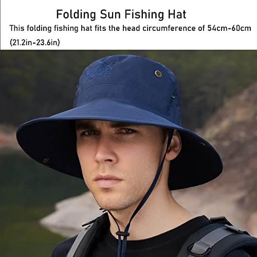 כובע דיג שמש עם כפפות נטולות אצבעות, כובע Boonie Boonie Summer Protect