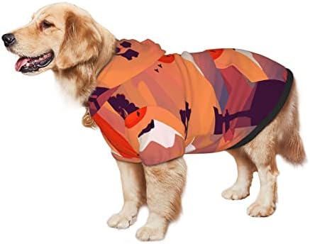 קפוצ'ון כלב גדול יפן-הרע-פוג'י-טמפל סוודר בגדי חיות מחמד עם מעיל תלבושת חתולים רכה xx-large