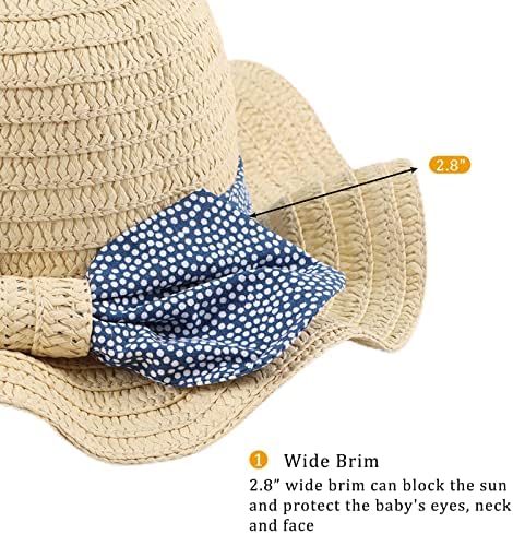 כובע קש לתינוקות כובעי פעוט כובעי חוף קיץ עם כובעי הגנה מפני קשת לשמש לילדים