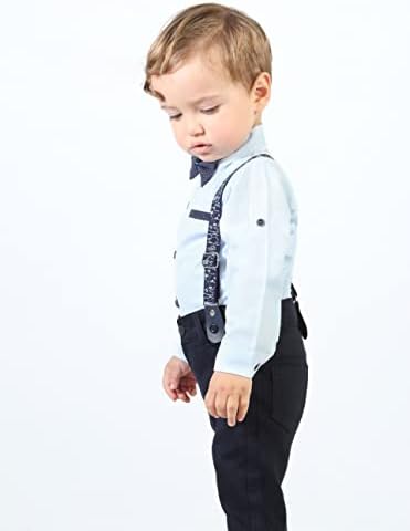 לילקס ילד גרבים תלבושת טוקסידו אדון שמלת חולצה, עניבת פרפר צפצף 4 חתיכה להגדיר