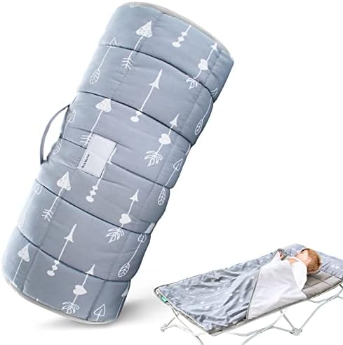 פעוט תנומה מחצלת עם נשלף כרית ושמיכה & מגבר; גיליון עבור רגלו שלי מיטת פעוט נייד מיטת / ג ' ובי נסיעות מיטת