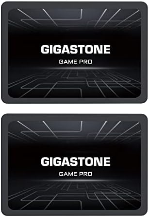 Gigastone Game Pro 2-Pack 128GB SSD SATA III 6GB/S. תלת מימד NAND 2.5 כונן מצב מוצק פנימי, קרא עד 510MB/שניות. תואם ל- PS4,