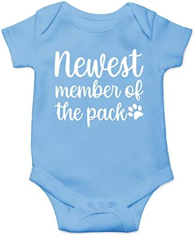 החבר החדש ביותר בחבילה - מטפס תינוקות חמוד מצחיק, בגד גוף של תינוק אחד