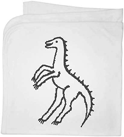 Azeeda 'דינוזאור ארוך-חמוש' שמיכה/צעיף כותנה כותנה