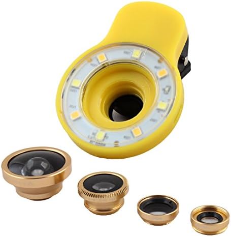 אייבר צהוב-09 9 ב-1 3 עדשת מצלמה יעילה מיוחדת עם נורית מילוי פלאש (אמרילו-09 9 ו - 1 3 לנטה דה לה קסמרה דה אפיקסיה