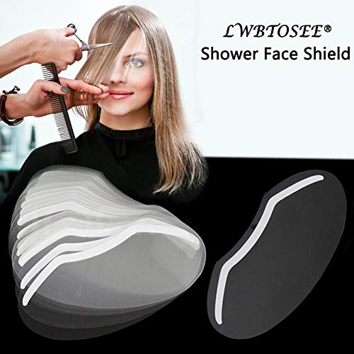 100 יחידות חד פעמי מקלחת מגיני פנים-שיער סלון, איפור קבוע, ספריי לשיער והגנה על העין מגני אספקת סלון