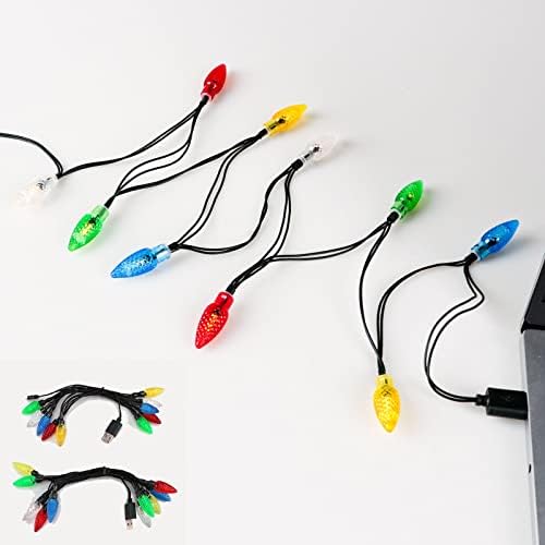Vistapex LED אורות חג המולד טלפון טעינה כבל טעינה, מטען USB ונורות, 50 אינץ '10 סס צבעוני לטלפון 14, 14 Pro, 14Pro