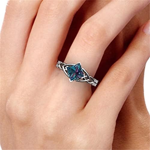 2023 חתונה חדשה צבעונית 512 נשים בגודל תכשיטים זירקון טבעות מתנה טבעת סגסוגת אצבעות טבעות תכשיטים לגברים