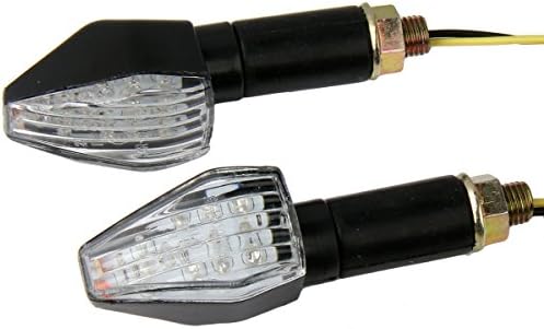 שחור הוביל אופנועים הפעילו איתותים אינדיקטורים מצמוצים אורות איתות אורות איתות תואם עבור 2008 סוזוקי קטאנה 650