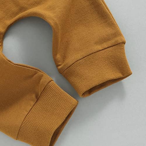2 חלקים פעוט תינוקות תלבושות של שרוול ארוך בלוק צבע סווטשירט סווטשירט עליון מכנסיים מכנסיים בסתיו סט בגדי חורף