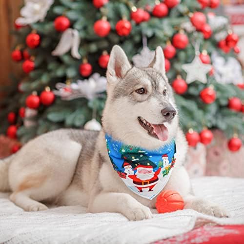 Beautyzoo כלב חג המולד בנדנות, פסטיבל כותנה משולש ביבס חיות מחמד בנדנה לכלבים גדולים בינוניים, קרכיט כלבל