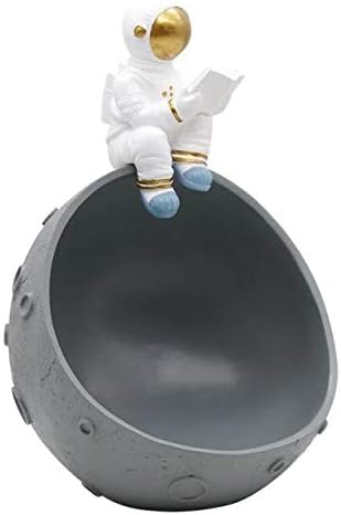 מארגן תיבות אחסון של ANNCUS קופסת חטיף קישוט אחסון מפתח קישוט אסטרונאוט שרף בונבוניייר מתנה -