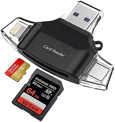 BoxWave חכם, גאדג ' ט תואם עם JBL לחיות Pro 2 TWS - AllReader קורא כרטיסי SD, microSD Card Reader SD USB קומפקטי