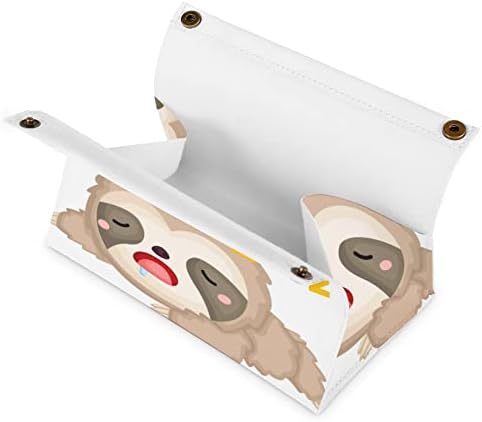 שינה עצלן קופסת רקמות מכסה מפית דקורטיבי מחזיק נייר נייר למכונית משרדית ביתית