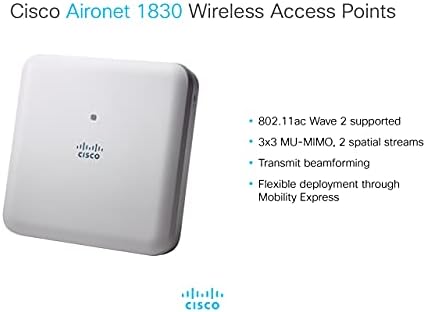Cisco Aironet 1832i-B-K9C Wi-Fi Access נטול בקרת Wi-Fi, 802.11ac גל 2, עם אנטנה פנימית