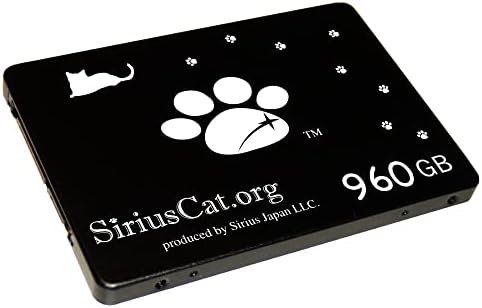 Sirius Cat SSD, 960 GB, Sirius JAPAN SIRIUS SIRIUS CAT COUTHORTION מוצר, 2.5 אינץ ', SATA 3, 6.0 GB/S, SCD-960G