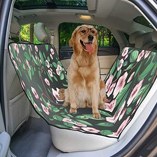 עיצוב מותאם אישית דפוס סגנון פרחי הדפסת רכב מושב מכסה לכלבים עמיד למים החלקה עמיד רך לחיות מחמד רכב מושב