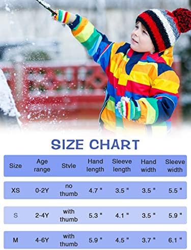 כוכבי פעוטות המאה כפפות כפפות שלג לילדים כפפות חורף אטומות למים בנים בנים כפפות סקי חמות לתינוק
