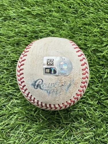 משחק ג'וליו רודריגז סיאטל מארינרס, השתמש בייסבול הלהיט ה -112 2022 אל רוי MLB - משחק MLB השתמש בבייסבול