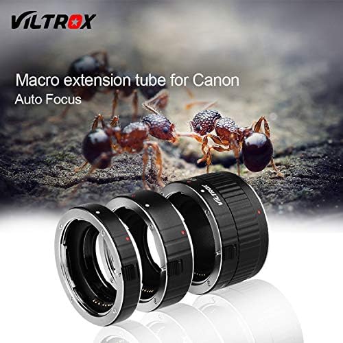Viltrox Metal Mount Auto Modo Modo Macro סיומת צינור טבעת 12 ממ 20 ממ 36 ממ לקאנון EF ו- EF-S עדשות DSLR מצלמת 760D