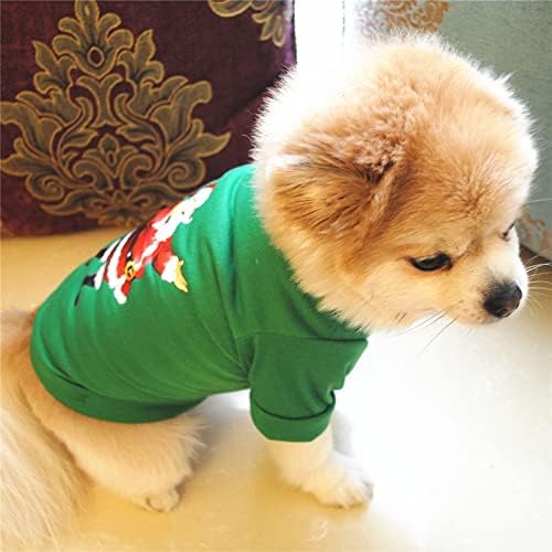 בגדי חיות מחמד לכלבים קטנים בנות מתלבשות חג המולד של חג המולד מחמד חיות מחמד סוודר מודפס חולצת טריקו