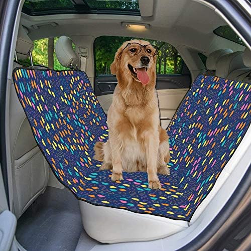 כיסוי מושב כלב מותאם אישית עיצוב קומפקטי סגנון חמוד רטרו הדפסת רכב מושב מכסה לכלבים עמיד למים החלקה עמיד רך