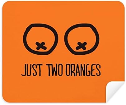 רק תפוזים מצחיק ציור כתום ניקוי בד מסך מנקה 2 יחידות זמש בד