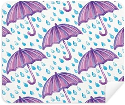 סגול בצבעי מים מטריית גשם ניקוי בד מסך מנקה 2 יחידות זמש בד
