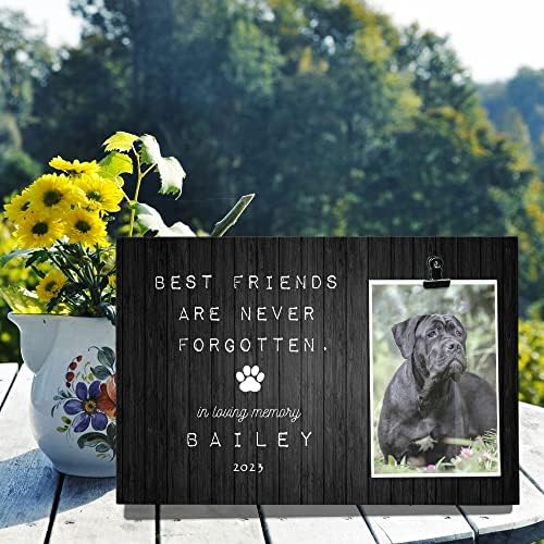 החברים הכי טובים הם לא נשכח, ב לאהוב זיכרון קיין קורסו כלב אישית כלב זיכרון תמונה קליפ מסגרת, כלב אהדה מתנה, לחיות מחמד אהדה