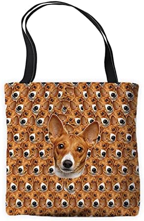 גוגלילי כלב בסנג ' י כתף תיק לחיות מחמד בעלי החיים פרצופים ראשי מזדמן תיק עבור בית ספר קניות עבודת בד