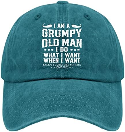 כובעי בייסבול אני זקן מרושע אני עושה מה שאני רוצה כשאני רוצה כובע בייסבול לגברים כובע גרפי מתכוונן