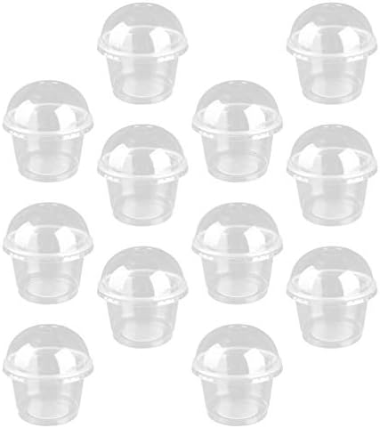 המוטון נייד כוס 20 יחידות ברור פלסטיק כוסות עם מכסים קינוח כוסות גלידת כוסות פלסטיק פירות כוסות מיני חטיף קערות