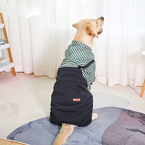 סתיו חיות מחמד בגדי חורף לברדור סמויד פליס חם כלבים גדולים תלבושת סווטשירט כלב גדול עם Hood EN8 XL
