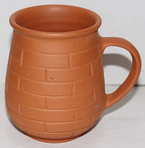 Odishabazaar Terracottta ספל קפה בוץ חימר בוץ - שימוש לתה/קפה/חלב 250 מל