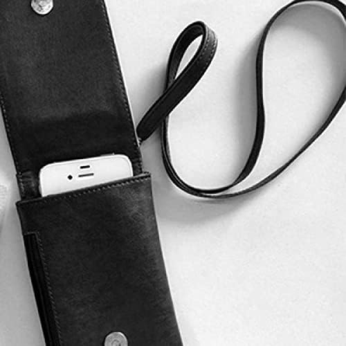 מברשת קו אנכי מרקם טלפון ארנק ארנק תליה כיס נייד כיס שחור