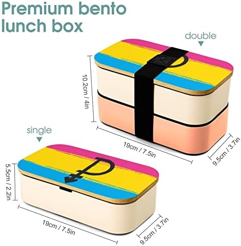 סמל גאווה של Pansexual and Flag Bento Bento Box Cox Modiber