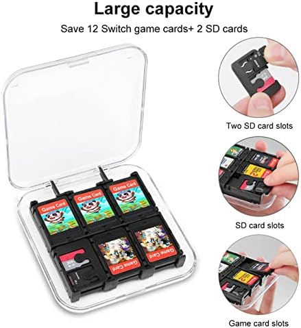 טביעת רגל של Bigfoot Card Card Card Practure Card Card Holder 6 משבצות אחסון תיבת מגן תואמת למשחקי מתגים